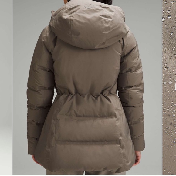 Lululemon StretchSeal Sleet Street Jacket Nomad Size 8 - Picture 3 of 8